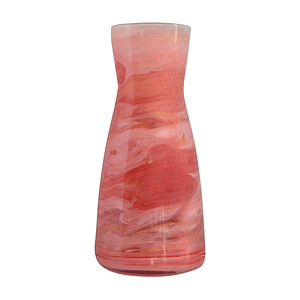Hurricane Vase in Red, Pink & Gold